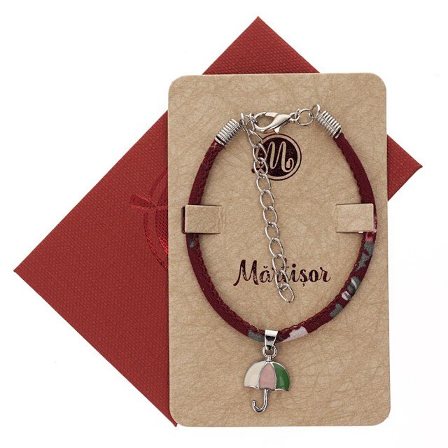 Bratara Grena cu Umbrela Roz