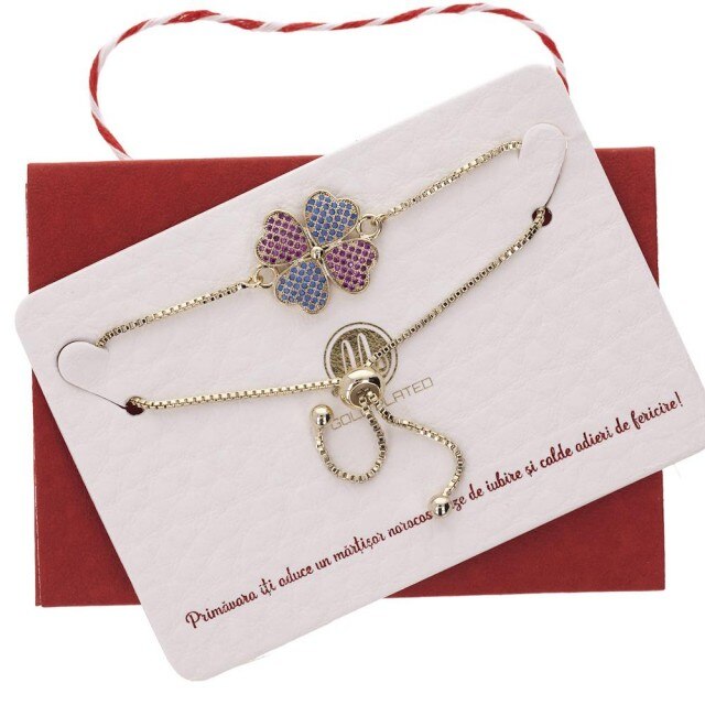 Bratara Aurie Premium Trifoi