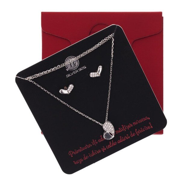 Set Lantisor si Cercei Inimioara