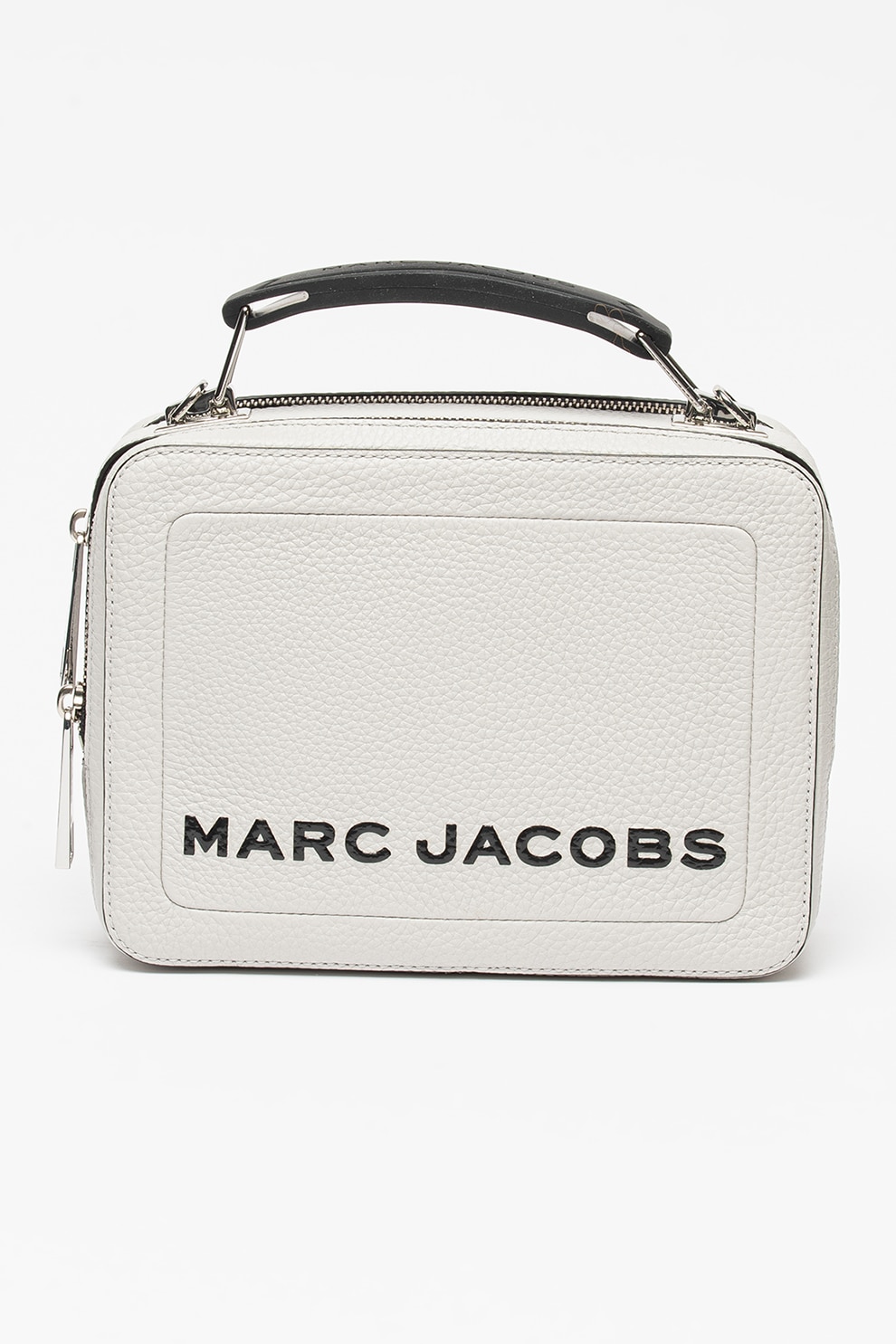 Marc Jacobs, Geanta din piele The Box 23, Gri cenusa