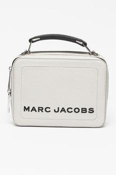 Marc Jacobs, Geanta din piele The Box 23, Gri cenusa Marc Jacobs, Geanta din piele The Box 23, Gri cenusa
