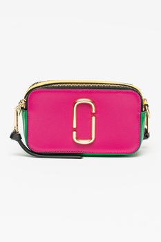 Marc Jacobs, Geanta crossbody din piele saffiano Snapshot, Multicolora Marc Jacobs, Geanta crossbody din piele saffiano Snapshot, Multicolora