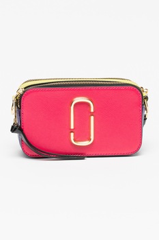 Marc Jacobs, Geanta crossbody din piele saffiano Snapshot, Roz Marc Jacobs, Geanta crossbody din piele saffiano Snapshot, Roz