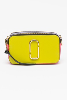 Marc Jacobs, Geanta crossbody din piele saffiano Snapshot, Multicolora Marc Jacobs, Geanta crossbody din piele saffiano Snapshot, Multicolora