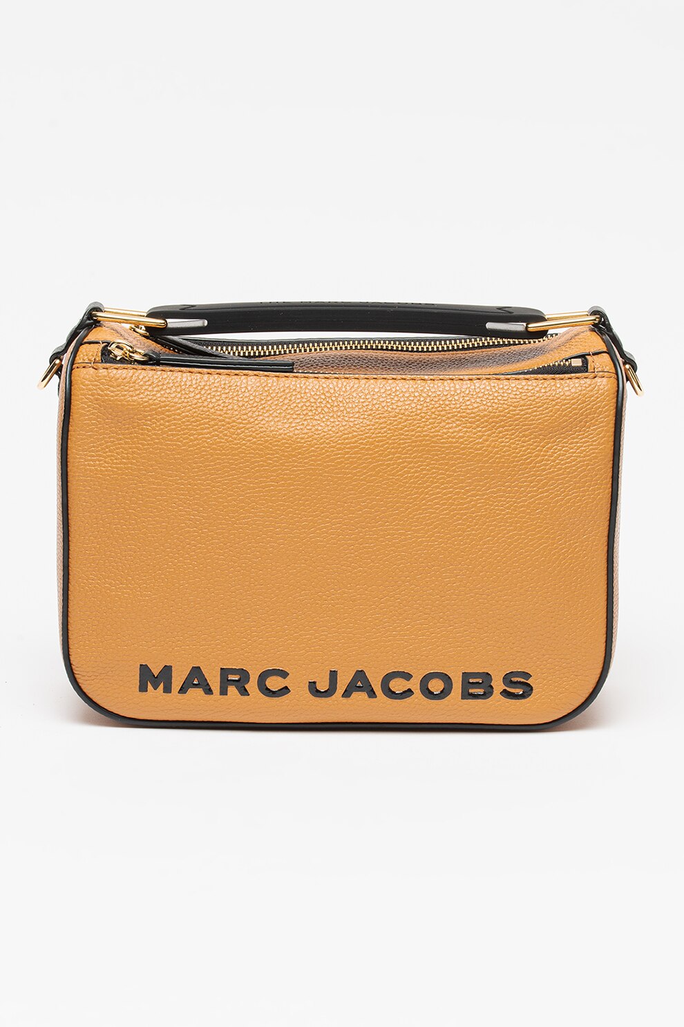 Marc Jacobs, Geanta crossbody din piele The Softbox, Galben mustar