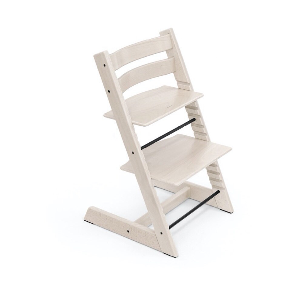 Scaun inalt Tripp Trapp, Stokke, Lemn, Alb