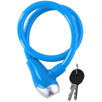 Cablu antifurt bicicleta cu cheie - Dunlop - albastru Cablu antifurt bicicleta cu cheie - Dunlop - albastru