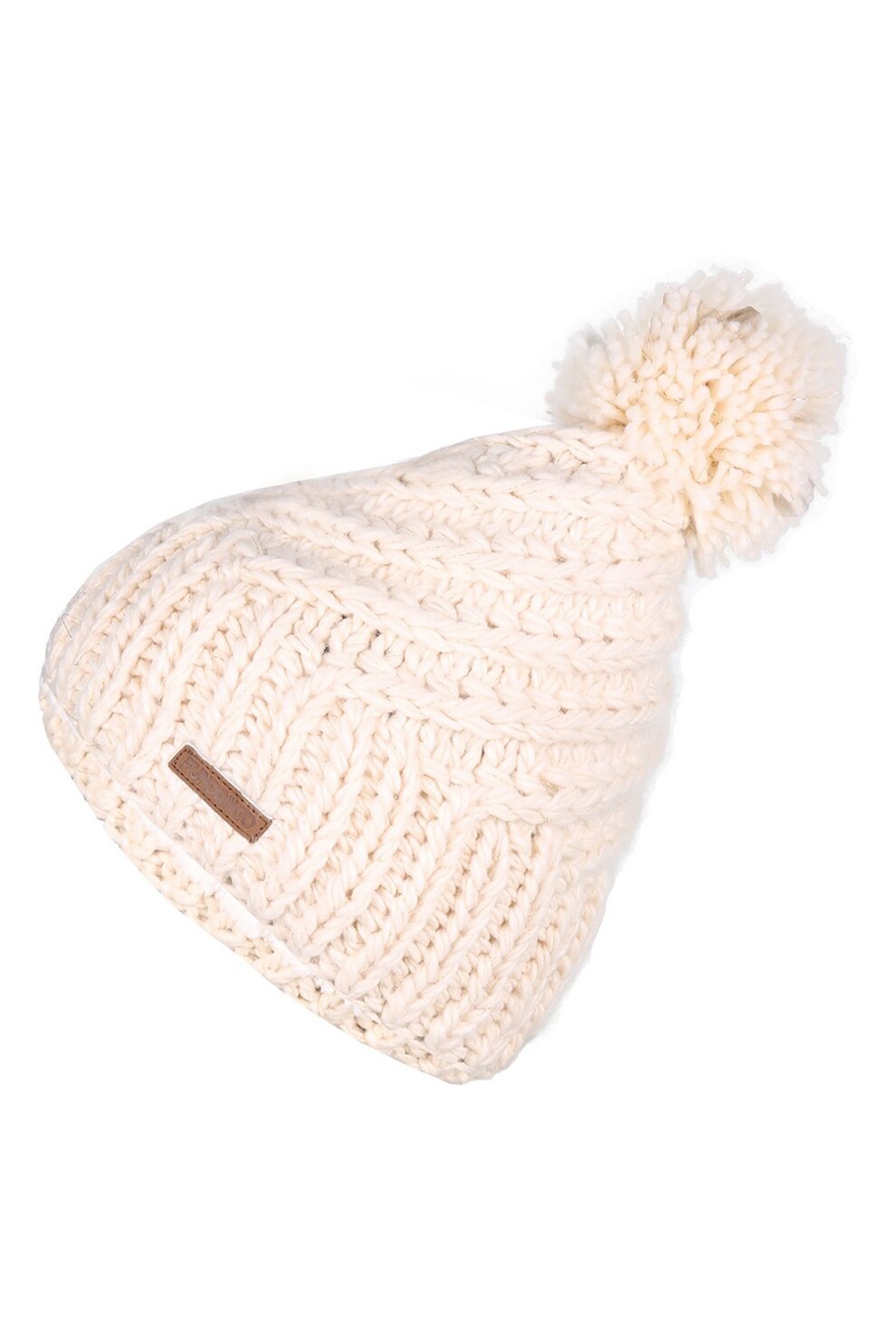 Fundango, Caciula tricotata cu ciucure Glen, Maro nisip