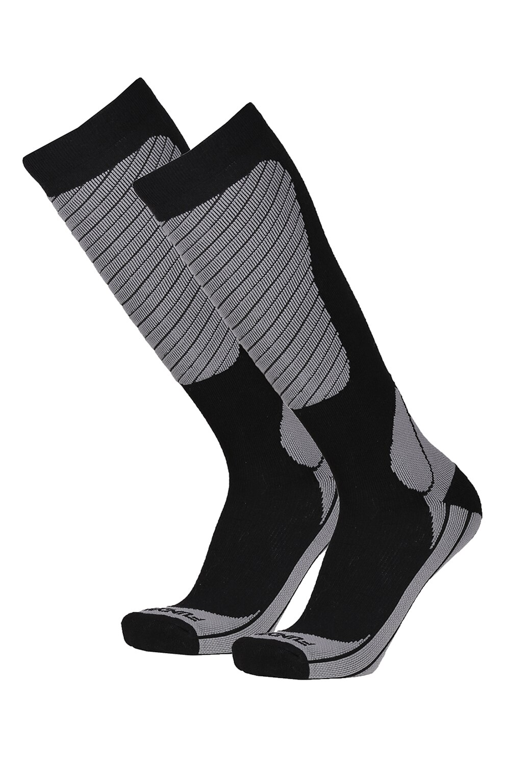Fundango, Sosete lungi unisex pentru schi, Gri/negru, 35-38
