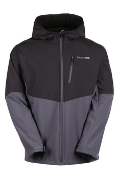 Fundango, Geaca cu tehnologie Softshell pentru drumetii Cooper, Gri antracit/Negru Fundango, Geaca cu tehnologie Softshell pentru drumetii Cooper, Gri antracit/Negru