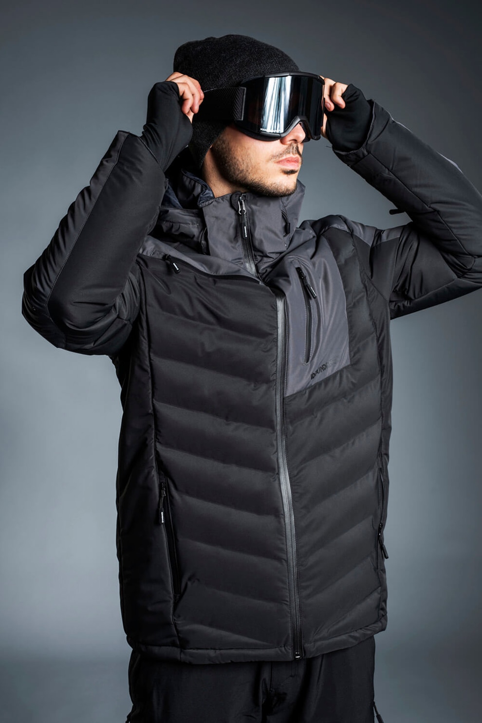 Fundango, Geaca impermeabila pentru ski Willow, Gri inchis/ Negru