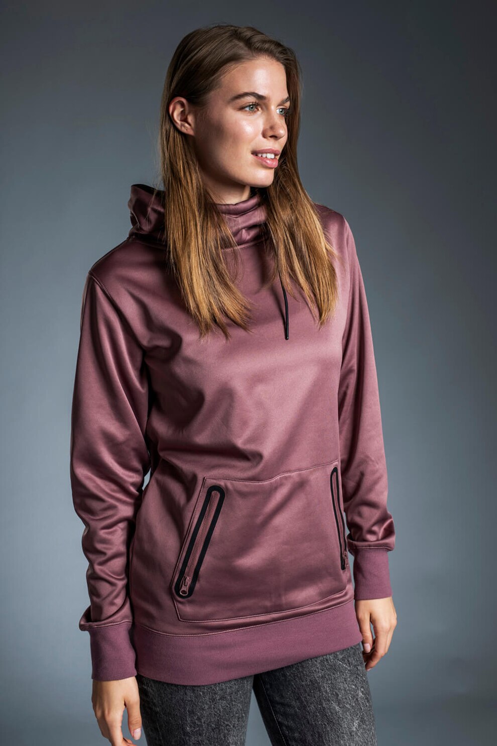 Fundango, Hanorac cu buzunar kangaroo Wildcat, Violet prafuit