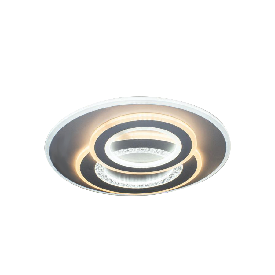 Lustra LED Clics Serenata, 200 W, Reglabila prin telecomanda, Lumina calda, rece, neutra