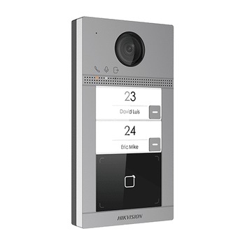 Panou exterior videointerfon TCP/IP pentru 2 familii, Wi-Fi 2.4GHz, control acces integrat - HIKVISION DS-KV8213-WME1 Panou exterior videointerfon TCP/IP pentru 2 familii, Wi-Fi 2.4GHz, control acces integrat - HIKVISION DS-KV8213-WME1