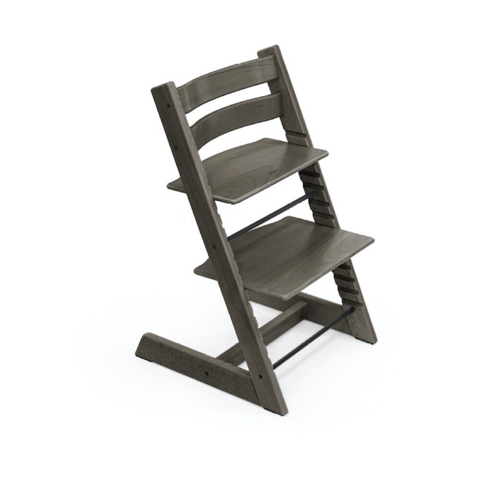 Scaun inalt Tripp Trapp, Stokke, Lemn, Gri inchis