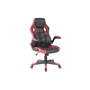 Scaun Ergonomic Rotativ de Gaming cu Spatar Inalt Bigshot BS9542REDBLK, Manere de sprijin, Piele Ecologica, 116 x 60.5 x 61.5 cm, Negru - Rosu Scaun Ergonomic Rotativ de Gaming cu Spatar Inalt Bigshot BS9542REDBLK, Manere de sprijin, Piele Ecologica, 116 x 60.5 x 61.5 cm, Negru - Rosu
