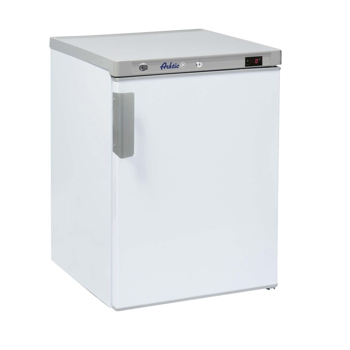 Професионален хладилник Hendi Budget Line с 1 врата 200 литра, 598x623x(H)838 mm, неръждаема стомана, 57 W, 230 V