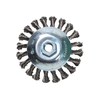 Perie conica cu filet, sarma rasucita, Klingspor ,BK 600Z, 115mm x M14 / EXT 358328 Perie conica cu filet, sarma rasucita, Klingspor ,BK 600Z, 115mm x M14 / EXT 358328