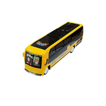 Autobuz cu sunete si efecte luminoase 3D,galben,25 cm Autobuz cu sunete si efecte luminoase 3D,galben,25 cm