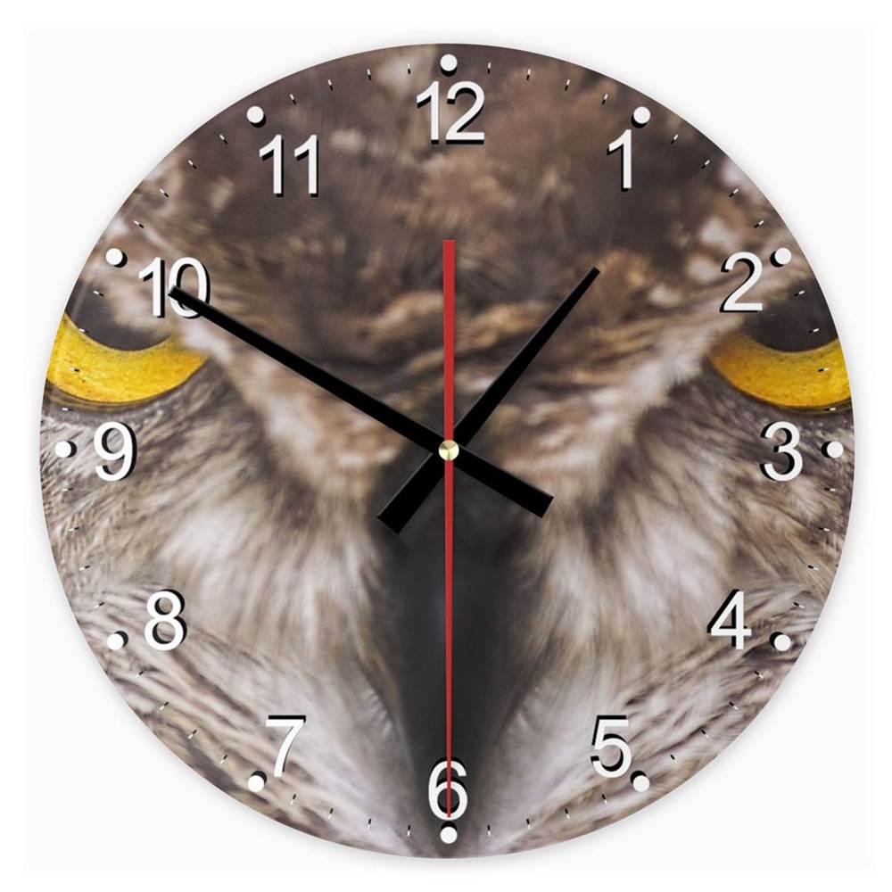 Sas madár 116 kör alakú üveg óra falióra - eMAG.hu