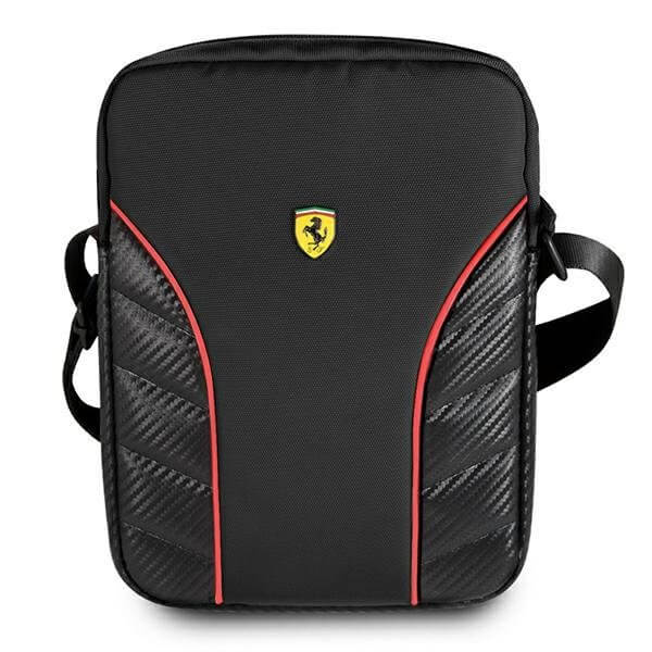 Geanta de umar pentru tablete de pana la 10 inci, Ferrari Scuderia, negru