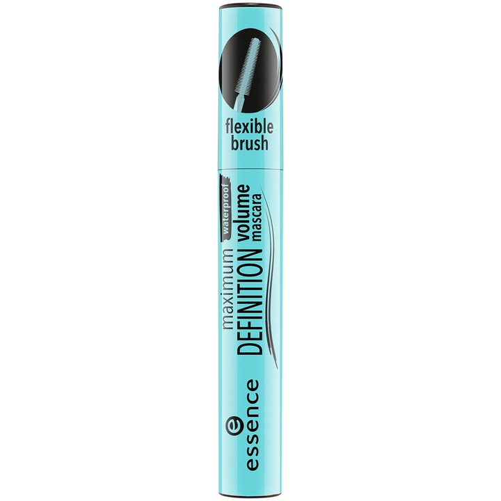 Mascara rezistenta la apa Essence maximum DEFINITION waterproof volume mascara, 8 ml