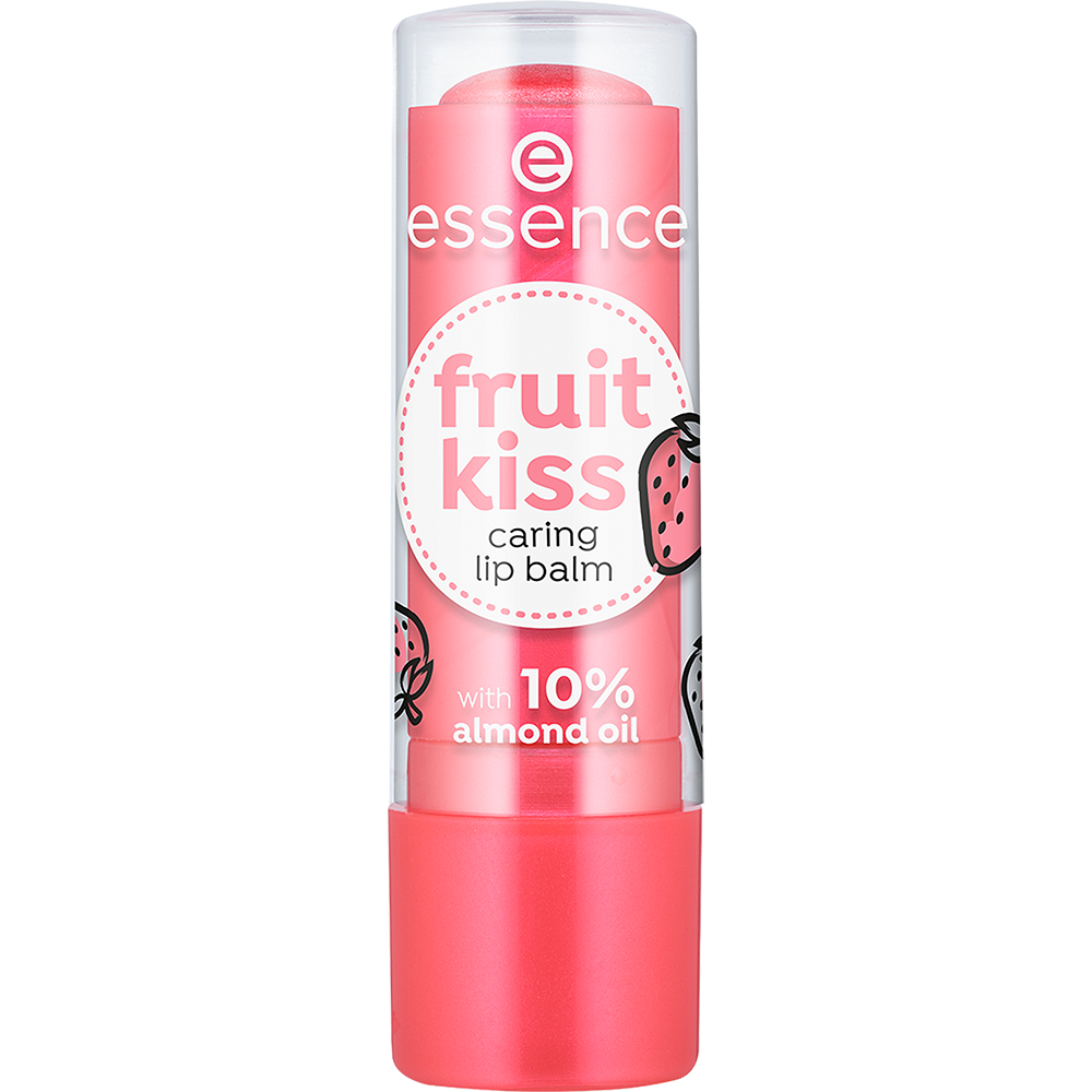 Balsam de buze Essence Fruit Kiss 03 Strawberry Kiss, 4.8 g
