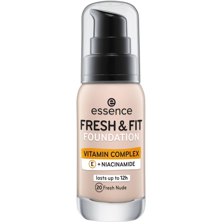 Essence Fresh & Fit alapozó, 30 ml, 20 Fresh Nude