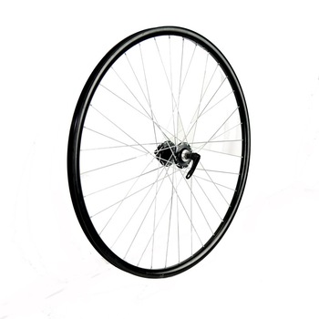 Roata fata 27.5 Fivestars disc, negru, butuc negru cu rulment si QR Roata fata 27.5 Fivestars disc, negru, butuc negru cu rulment si QR