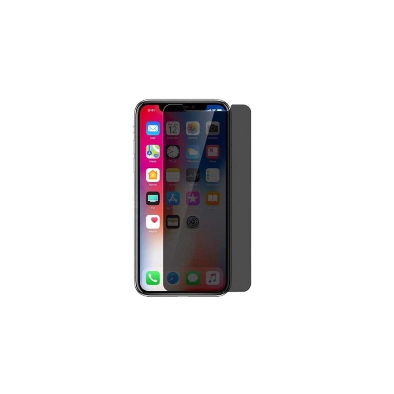 Folie tempered glass 9H Privacy Anty-Spy, pentru iPhone XR