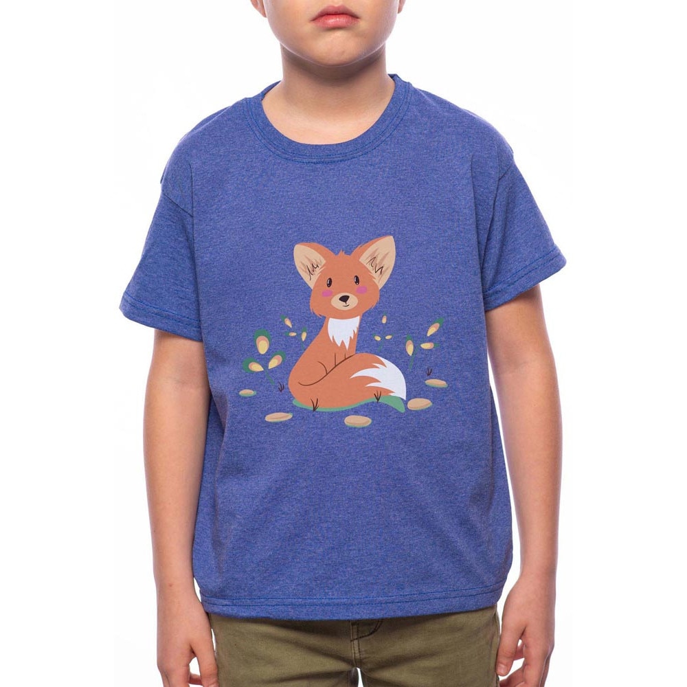 Tricou Baiat, Baby Fox, 100% Bumbac, A110, Albastru