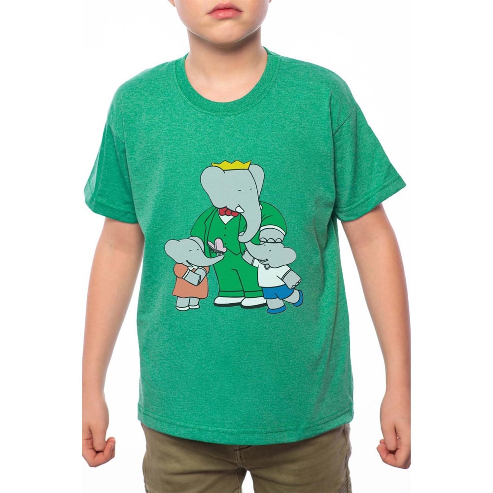 Tricou Baiat, Babar, 100% Bumbac, G123, Verde
