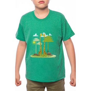 Tricou Baiat, Giraffe, 100% Bumbac, W126, Verde Tricou Baiat, Giraffe, 100% Bumbac, W126, Verde