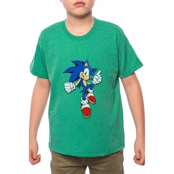 Tricou Baiat, Sonic Boom, 100% Bumbac, B141, Verde Tricou Baiat, Sonic Boom, 100% Bumbac, B141, Verde