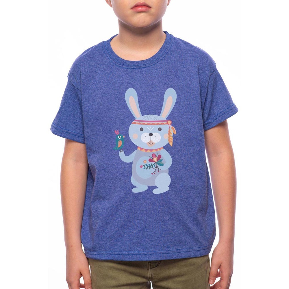 Tricou Baiat, Blue Bunny, 100% Bumbac, W159, Albastru