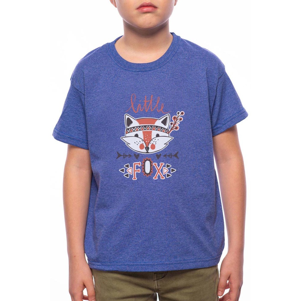 Tricou Baiat, Little Fox, 100% Bumbac, B165, Albastru