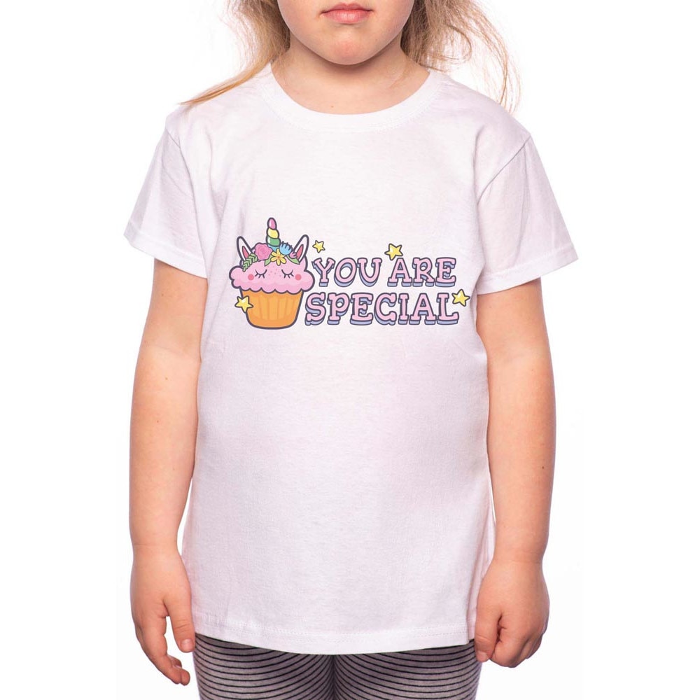 Tricou Fetita, You Are Special, 100% Bumbac, P113, Alb