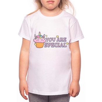 Tricou Fetita, You Are Special, 100% Bumbac, P113, Alb Tricou Fetita, You Are Special, 100% Bumbac, P113, Alb