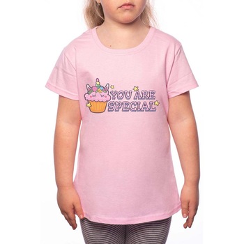 Tricou Fetita, You Are Special, 100% Bumbac, P113, Roz Tricou Fetita, You Are Special, 100% Bumbac, P113, Roz