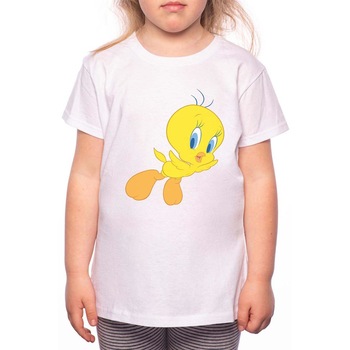 Tricou Fetita, Tweety, 100% Bumbac, W139, Alb Tricou Fetita, Tweety, 100% Bumbac, W139, Alb