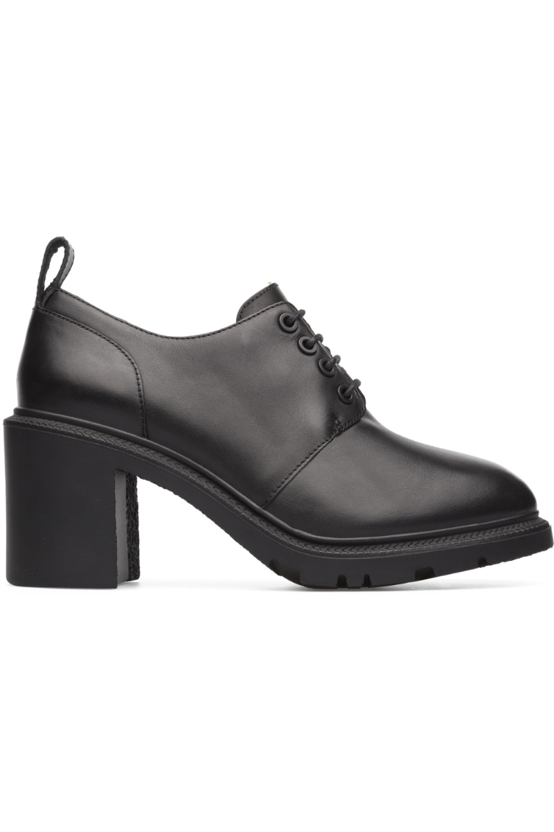 Pantofi Whitnee, Camper, cu toc, piele naturala, 41 EU