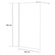 Стена за душ кабина Leziter River 100x190 см