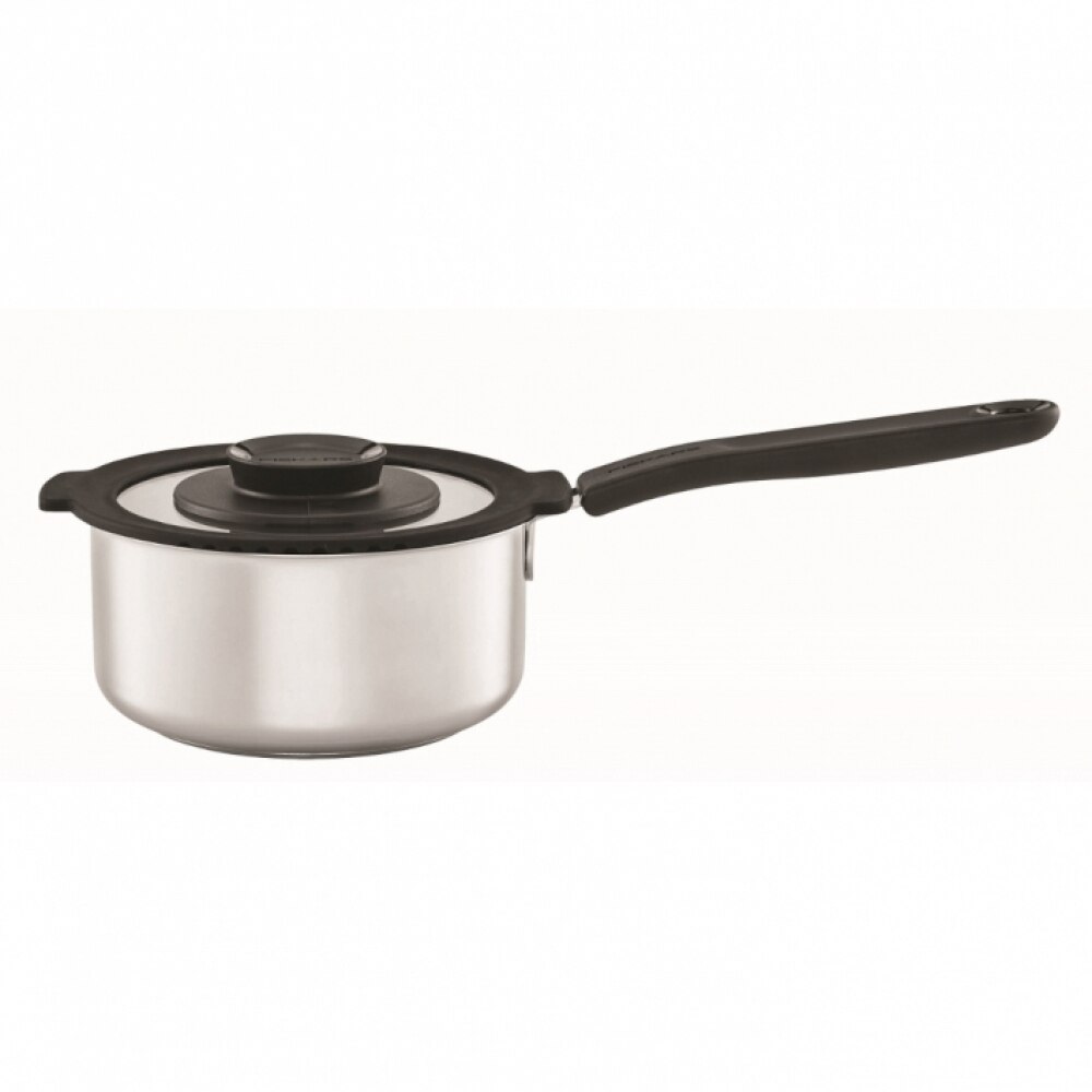 Cratita Antiaderenta cu Capac Fiskars, Otel Inoxidabil, 1,5 l, 26 cm