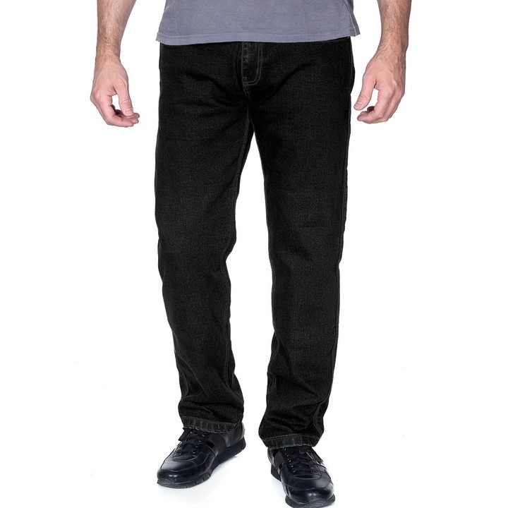 Blugi barbati pentru motocicleta MG SCORPIO, Corelli MG, Bumbac, Cu protectii, Negru, XXL