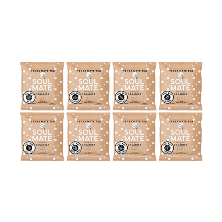 Комплект чай Yerba Mate Bio, Soul Mate, Различни вкусове, 8 x 50 г