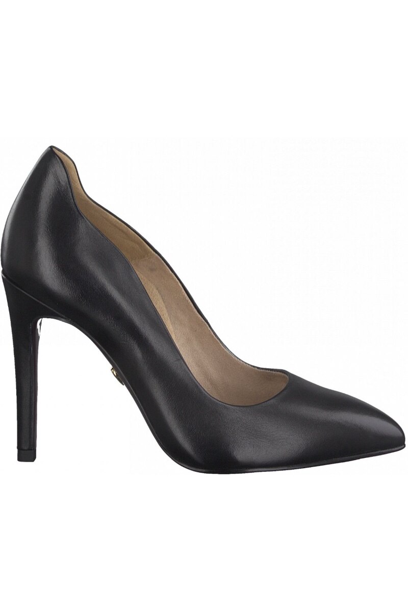 Pantofi dama, Tamaris, Elegant High Heels, Piele naturala, Negru