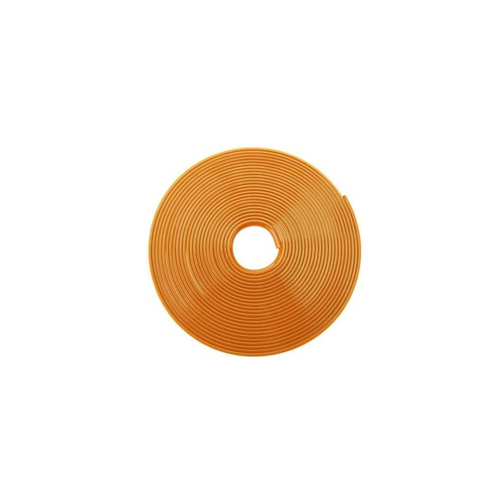 Inel de protectie si decor jante adeziv din plastic flexibil Orange, 8m lungime