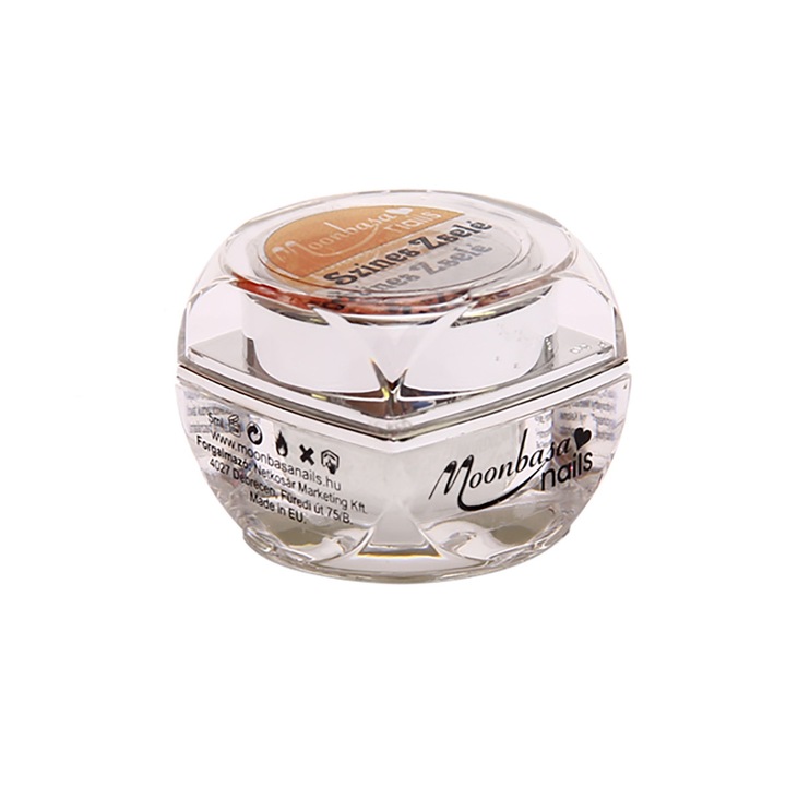 Gel UV pentru constructie unghii 033 MoonbasaNails, Rosu, 5ml