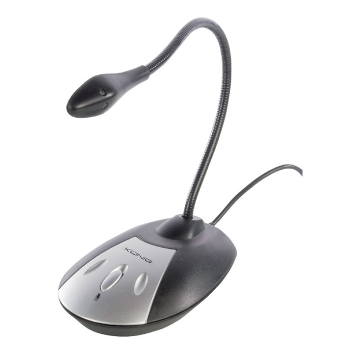 Microfon flexibil Konig, USB, 360 grade
