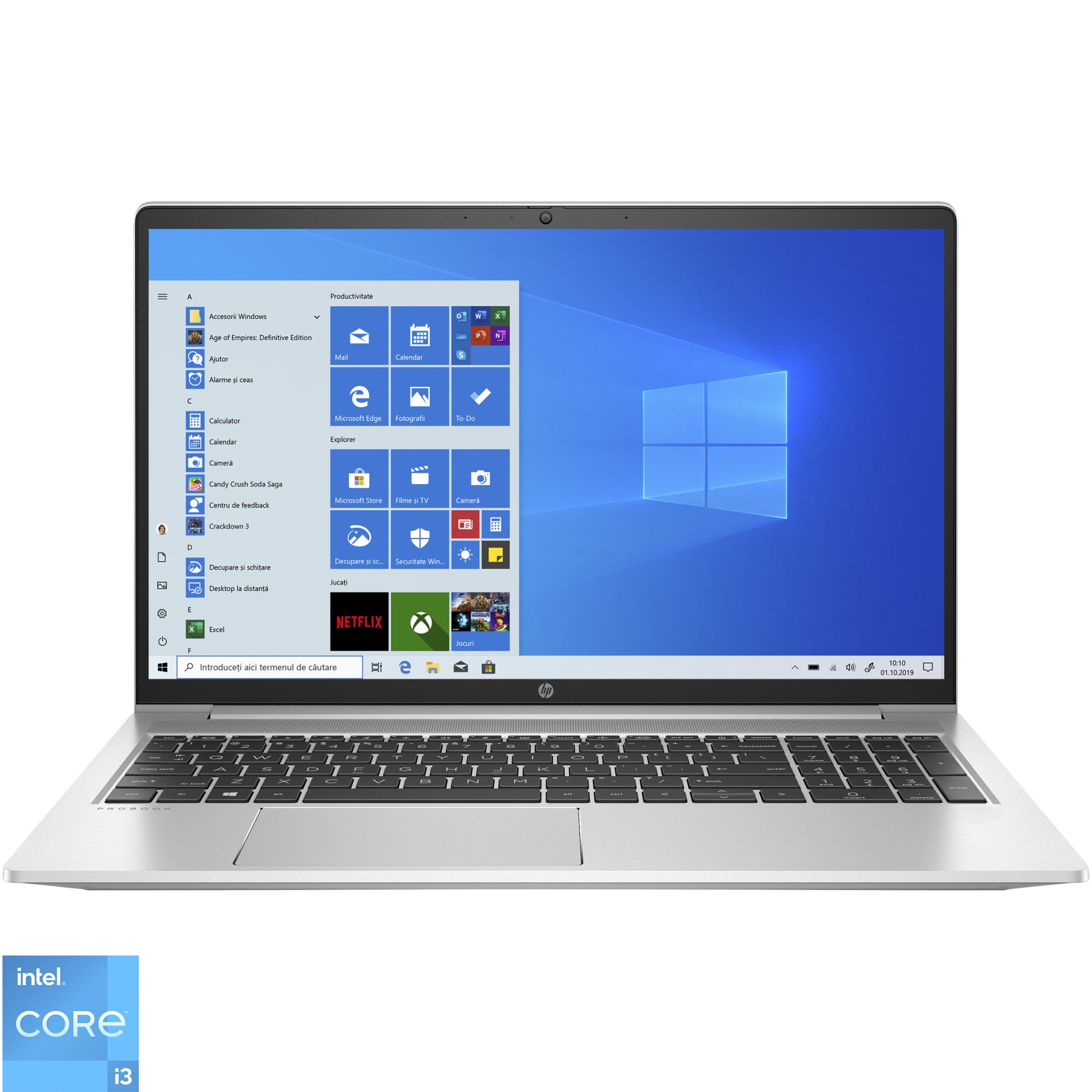 Laptop HP 450 G8 cu procesor Intel Core i3-1115G4 pana la 4.1 GHz, 15.6